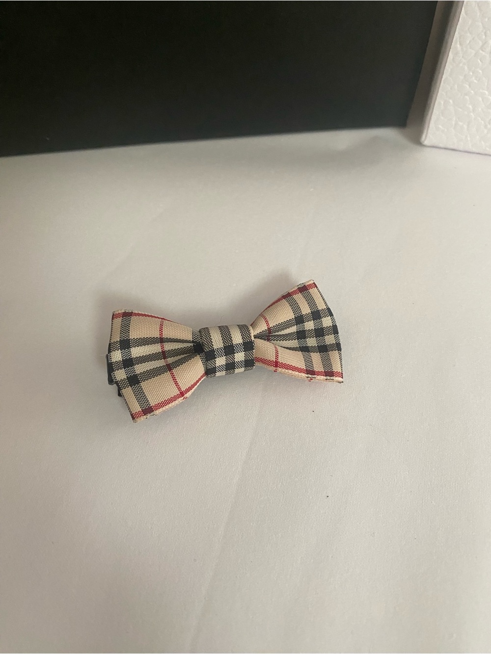 Burberry Ribbon Plaid Bow Hair Clip